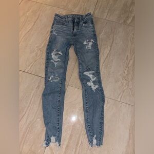 Worn once, do not fit anymore. These jeans are called “Next level stretchy”